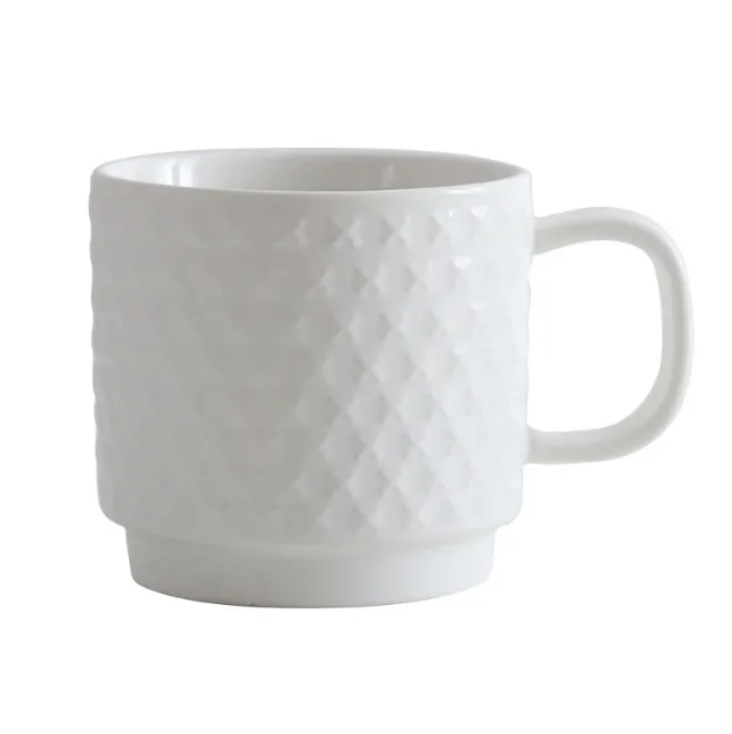Creative embossed ceramic mugs