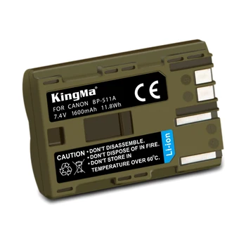 KingMa Rechargeable Li-ion Battery BP511 BP-511 for Canon BP-511A