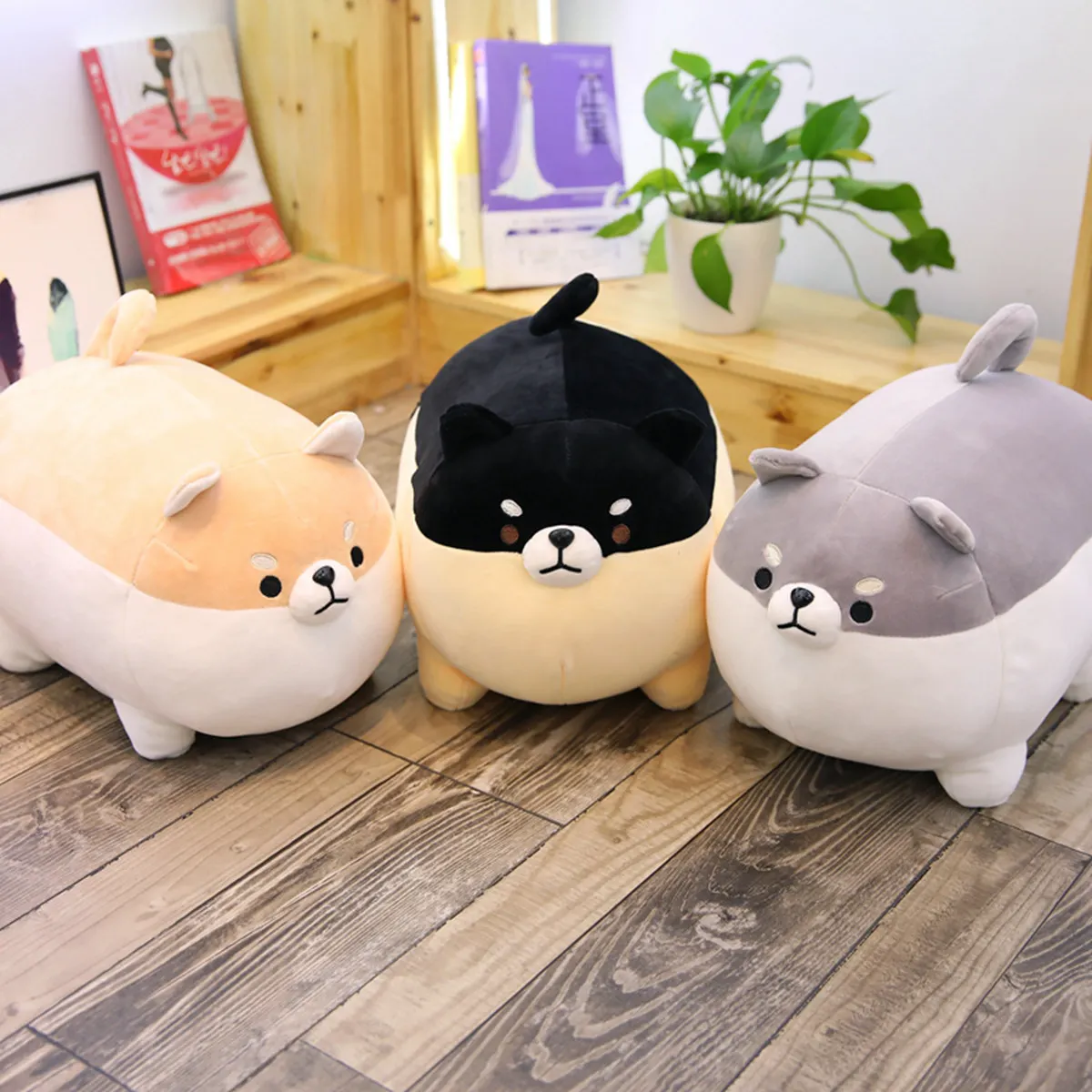 40cm Cute Fat Shiba Inu Dog Plush Toy Stuffed Soft Animal Alibaba