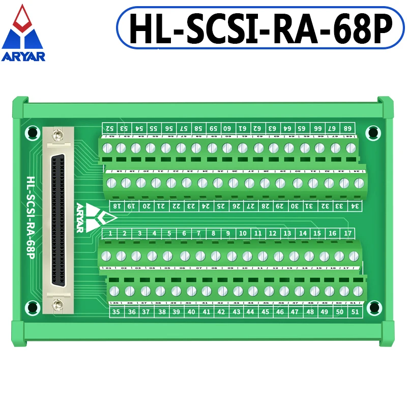 ぴこ SCSI68 SCSI 68ピン端子ブロックボード68ピンハーフピッチ/0.05