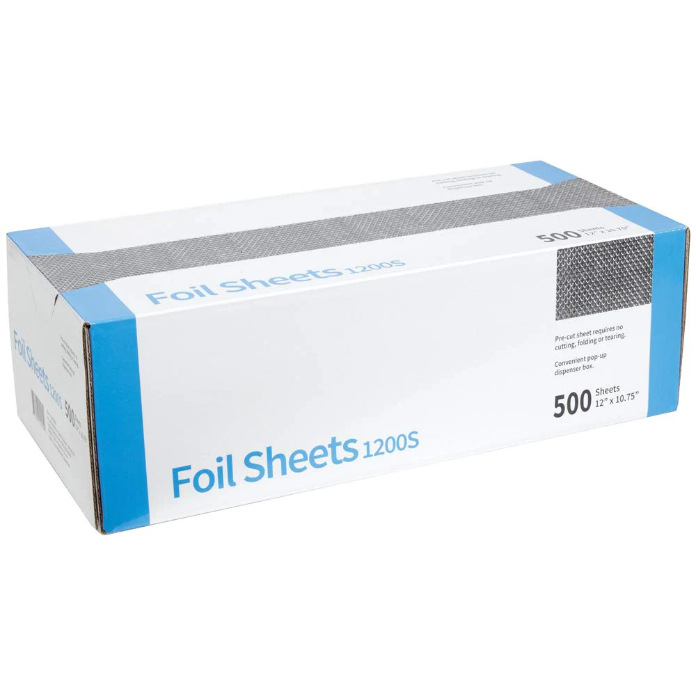  Pop-Up Interfolded Aluminum Foil Sheets in Silver, 500/Box :  Health & Household