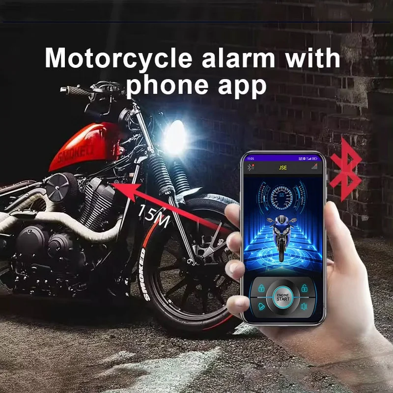 Universal Motorcycle Alarm with Smart Phone APP Control