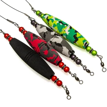 Cross-border 3 Inch High Visibility EVA Foam Float with Hook, 4PCS Stainless Steel Wire Float Fishing Line Kit – Hooks – view 5