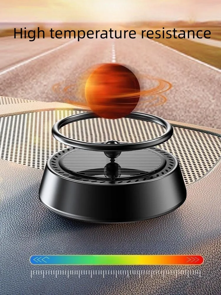 Solar Rotary Planet Ornament Car Aromatherapy perfume diffuser Car interior decoration fragrance freshener