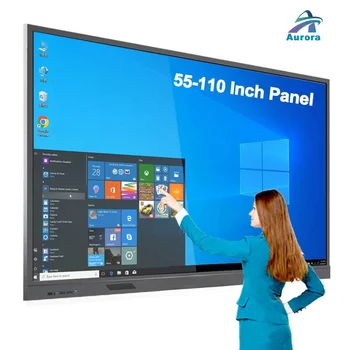HD Android/window LCD/LED Anti-Glare Interactive Smart board Multi Touch Screen Monitor Interactive Whiteboard for  meeting