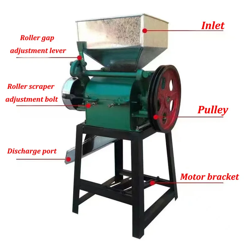 Automatic Flattened Rice- Grains- Oat Flattening Machine for Corn Maize ...