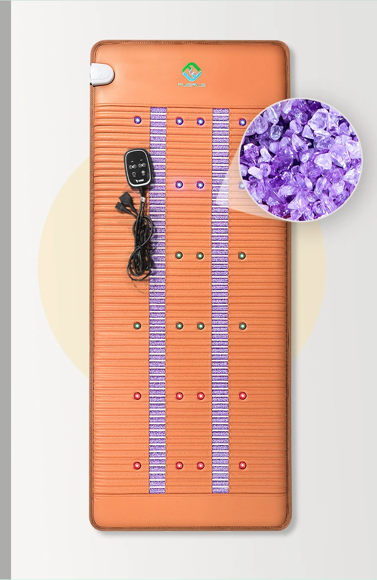 Factory Direct Pemf Therapy Mat Far Infrared Gemstone Mattress Negative Ion Therapy Fir