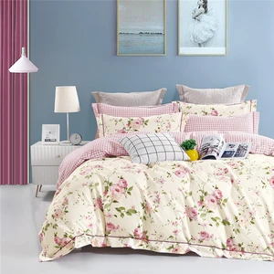 KOSMOS Breathable 100% Digital Print French Style Bedding Set Bed Sheet Set