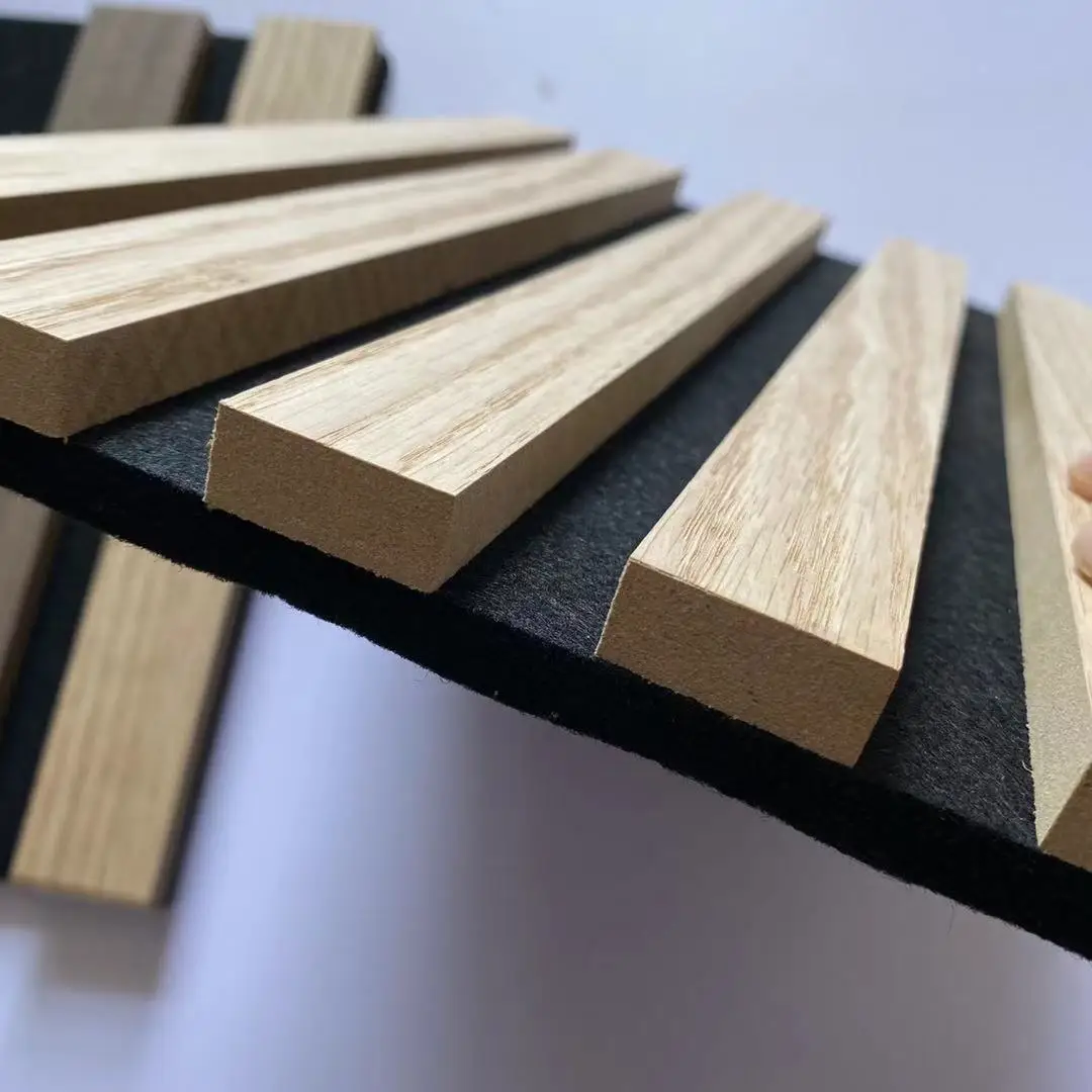Natural Oak Acoustic Slat Wood Wall Panels