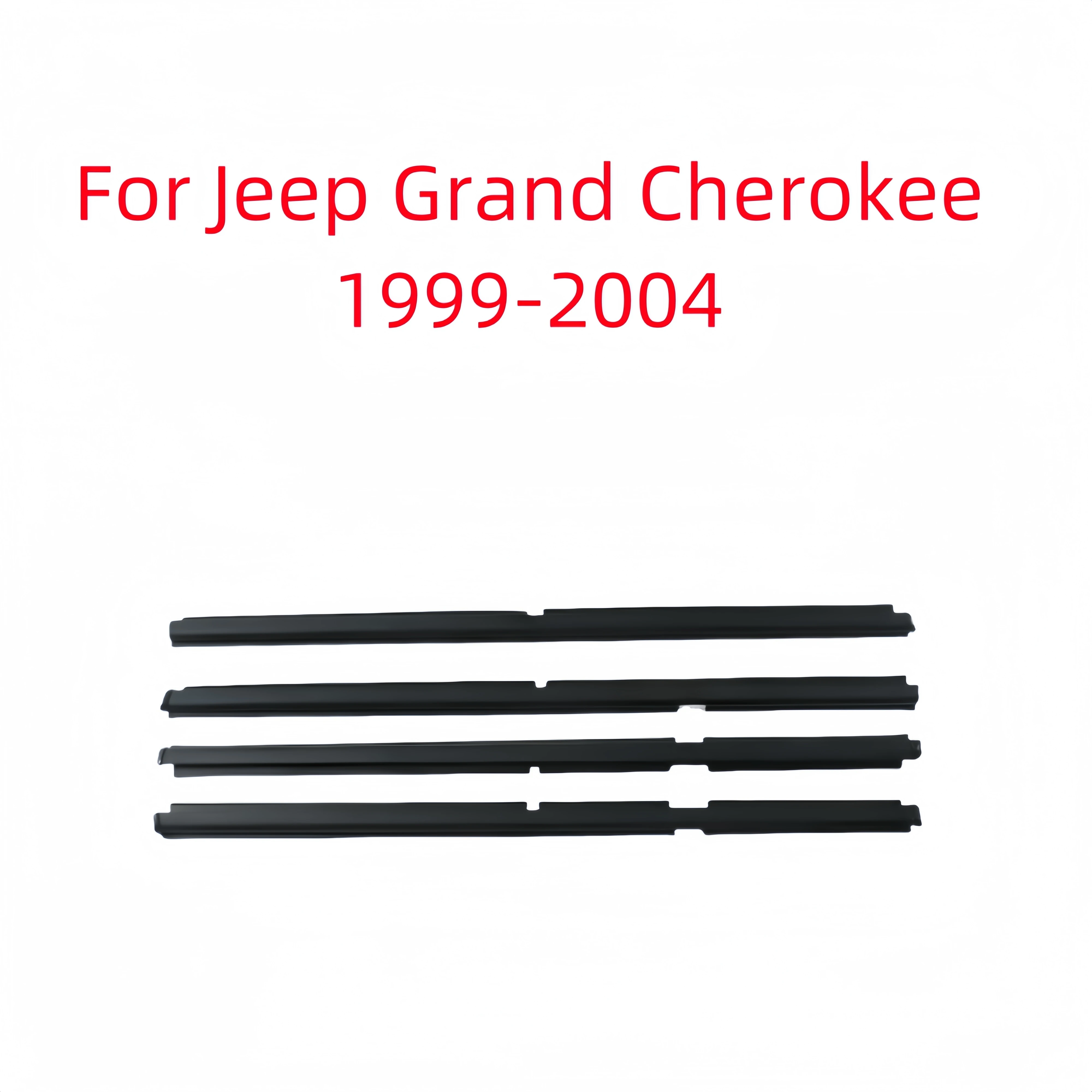 HYA Window Outer Dew Wipe Weatherstrip Kit Fits 1999-2004 Jeep Grand Cherokee Car Trim