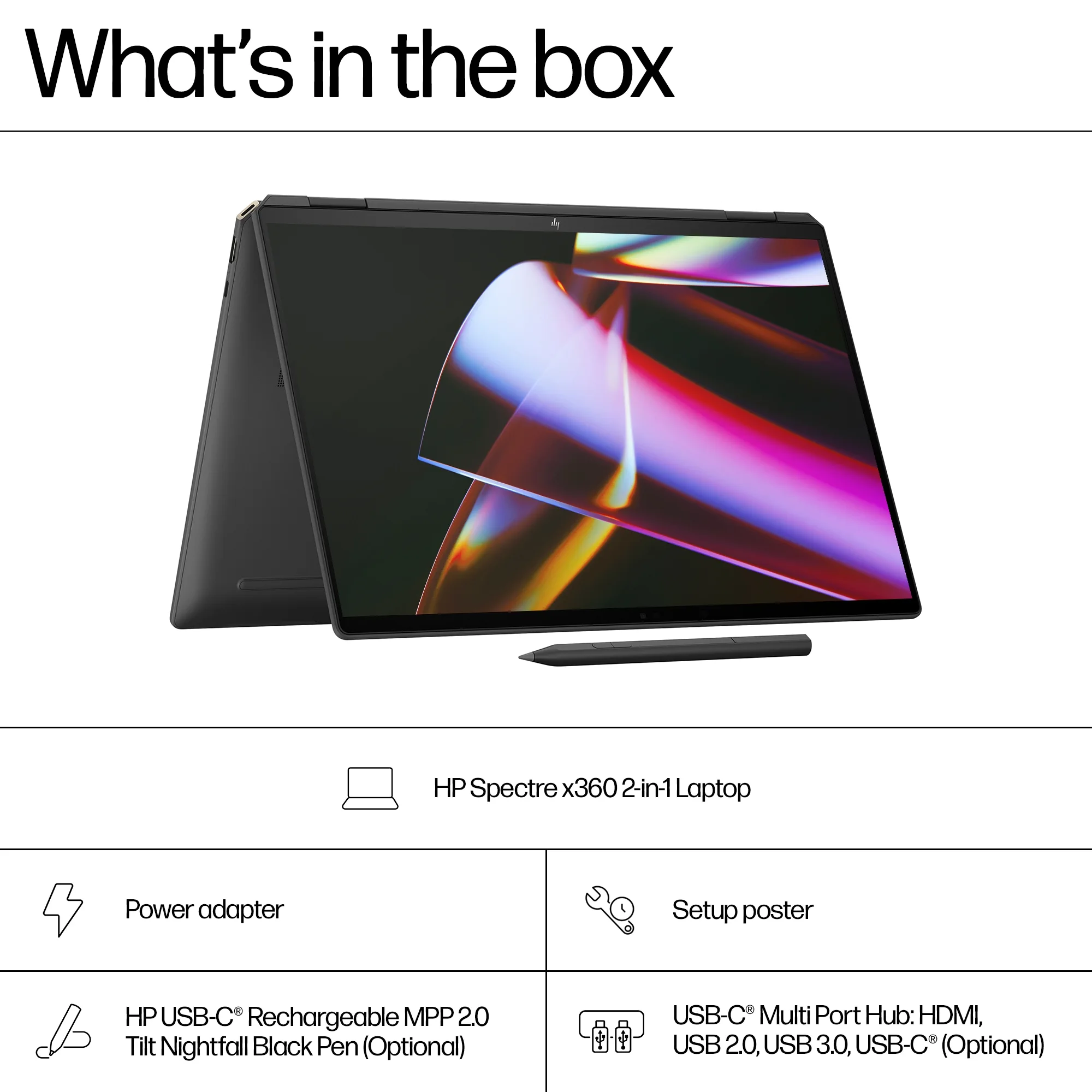 Laptop komputer layar sentuh Ips Hp Spectre X360 16 