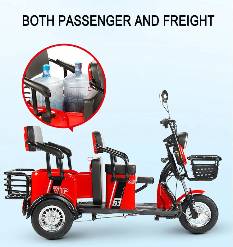 800w/1000w Electric Cargo Tricycle For Adult Oem Odm Tricycle With