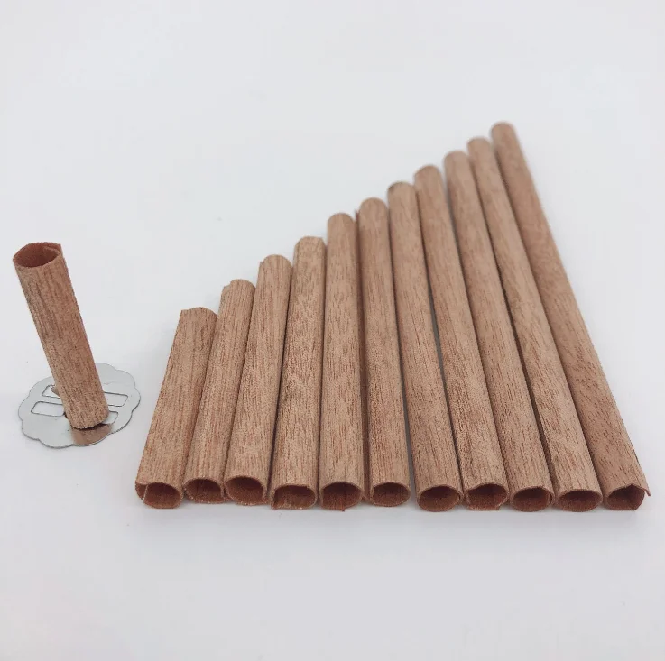 Wood Spiral and Tube Wicks for Candle Making