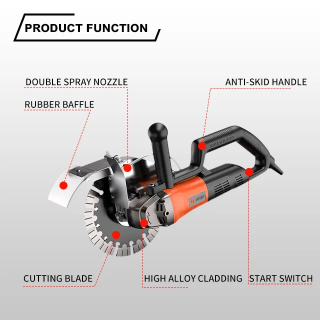 LH-HM-7207-195mm AC Brushless Slotting Machine Brushless Motor With Lithium Ion Batteries supplier