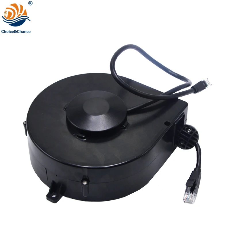 Retractable Ethernet Network Signal Cable Reel With Cat 5 Cat 6 Cable ...