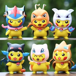 卸売商品 6個/セット 7.5cm ポケモン ピカチュウ コスプレ ゲンガー