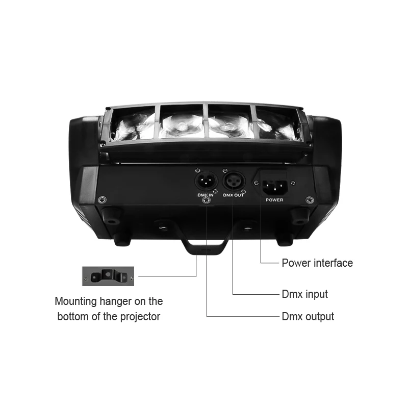 【新品】SPIDER LIGHT ミニパイダーライト 1個 Mini Spider Stage Effect Light - 8 Pcs LED Moving Head