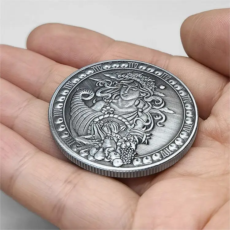High Quality Custom Zinc Alloy Metal Coins 3D  Engraved Challenge Coin with Acrylic Box