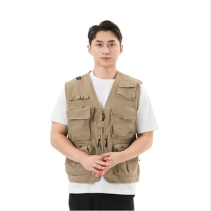Premium Polyester Men's Vest High Visibility Reflexive Material Custom Logo Safety Jacket for Volunteers Nonwoven Seamless