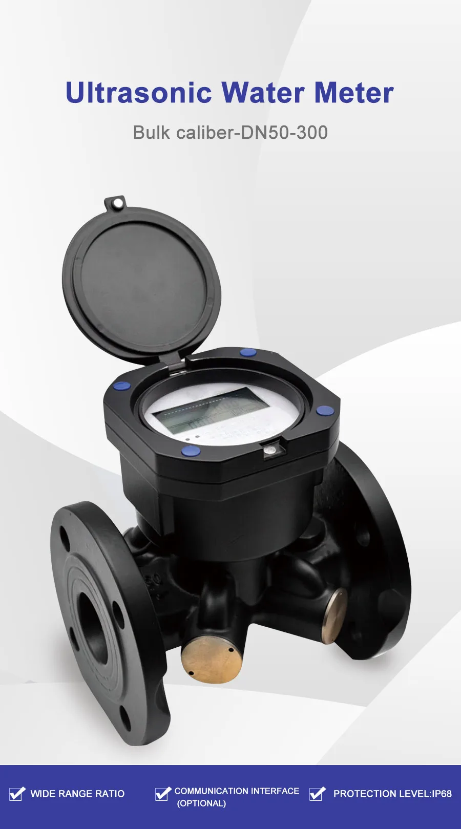 Aobo Dual Channel Digital Ultrasonic Flow Water Meter Buy High Quality Digital Flow Water