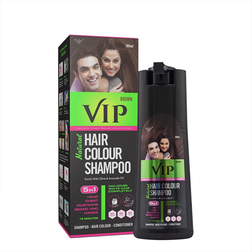 VIP Hair Colour Shampoo Brown 20ml for Women Men  Alternate to Hair  Colouring Dye  Brown  Price in India Buy VIP Hair Colour Shampoo Brown  20ml for Women Men 
