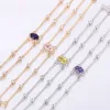 18k gold gemstones bracelet