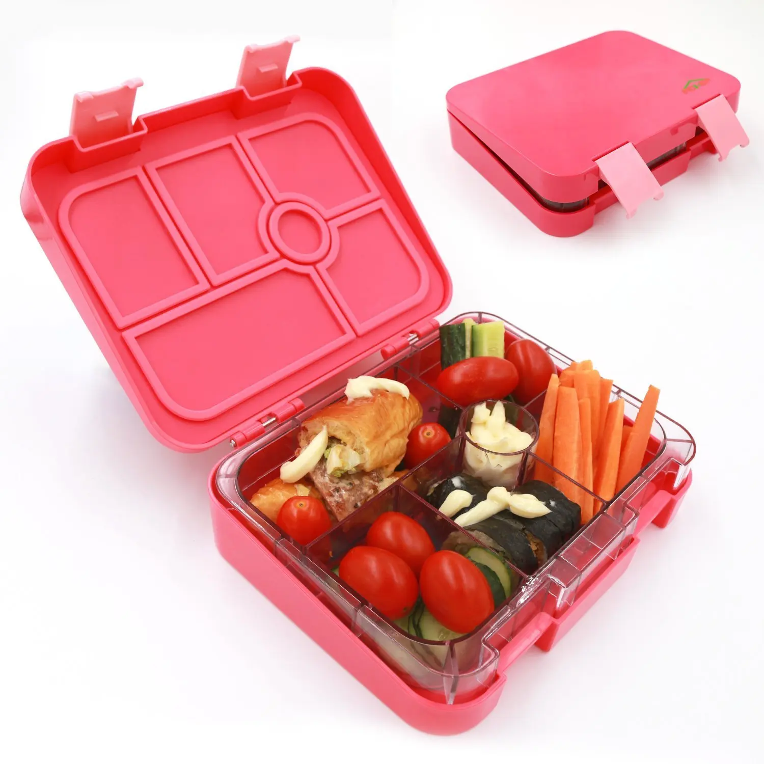 Set 4 Contenitori Per Snack In Acciaio Inossidabile 304 Con Coperchi In Silicone - A Prova Di Perdite