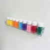 Storage rack with 9 Perler bead jars [excluding contents]