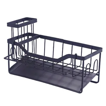 Carbon Steel Sink Caddy Sponge Holder for Kitchen Sink - Kitchen Sink Organizer