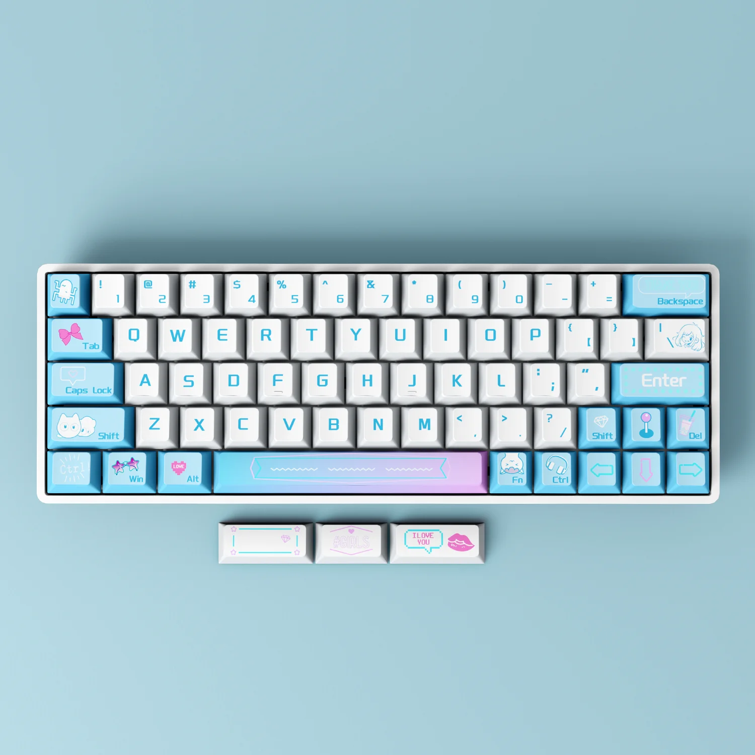 SIKAKEYB Castle HM66 Custom 66 Keys Hot Swappable Magnet Switch 