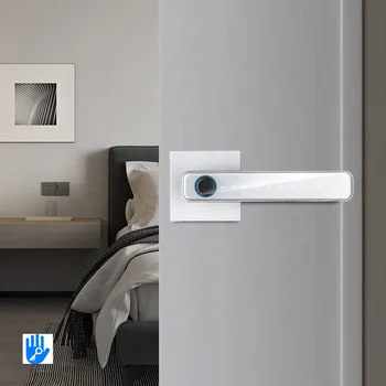 Pulido Fingerprint Keyless Smart Door Handle Lock With TTlock Smart Lock