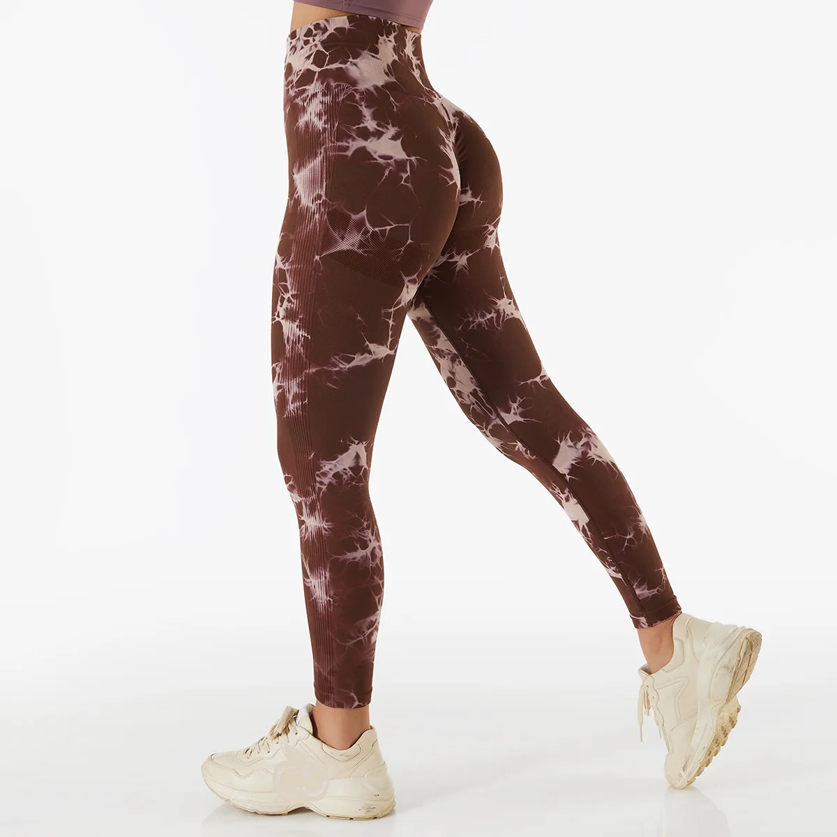 Marbling Tie-dye Yoga Pants Sports Leggings Women Exercise Running