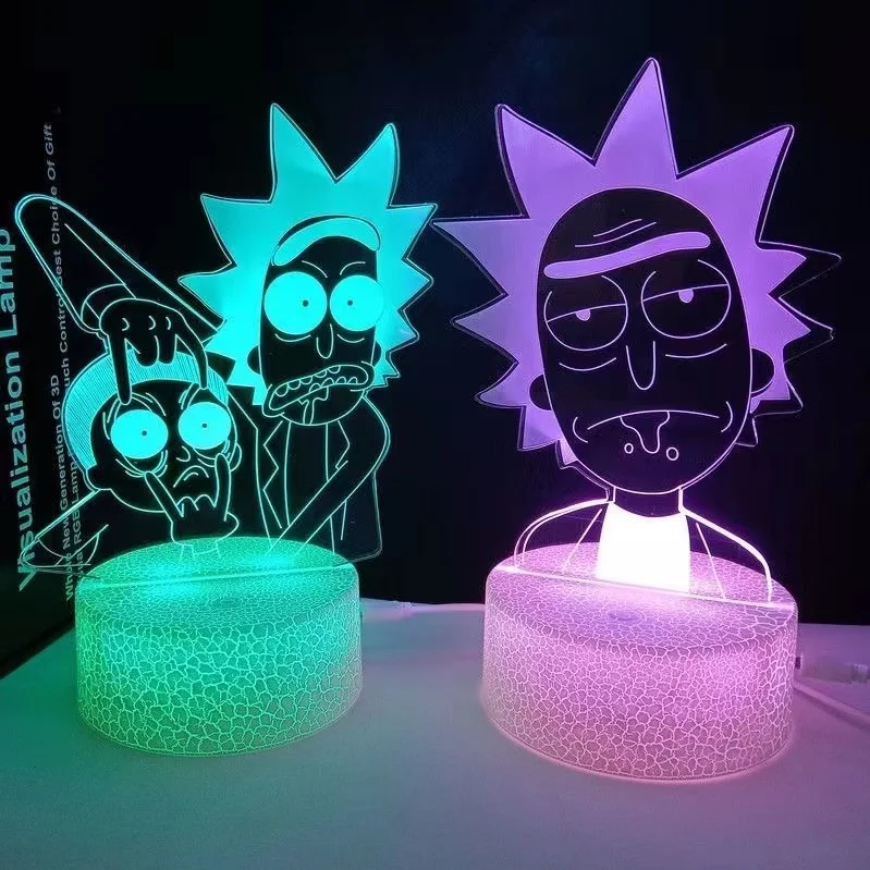 Rick And Morty 3d Printing Led Night Lamp - Buy Rick Morty 3d Print ...