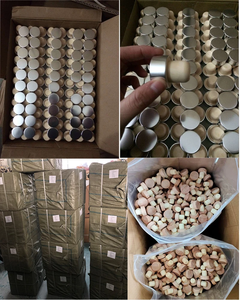 Customize Liquor Whisky Vodka Gin Glass Bottle Wooden To Aluminum Metal Top Cork Glass Bottle