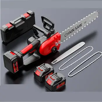 Rechargeable Battery Hand Saw Double Electric Motor Chain saw battery power saws Cordless professional Electric Chainsaw