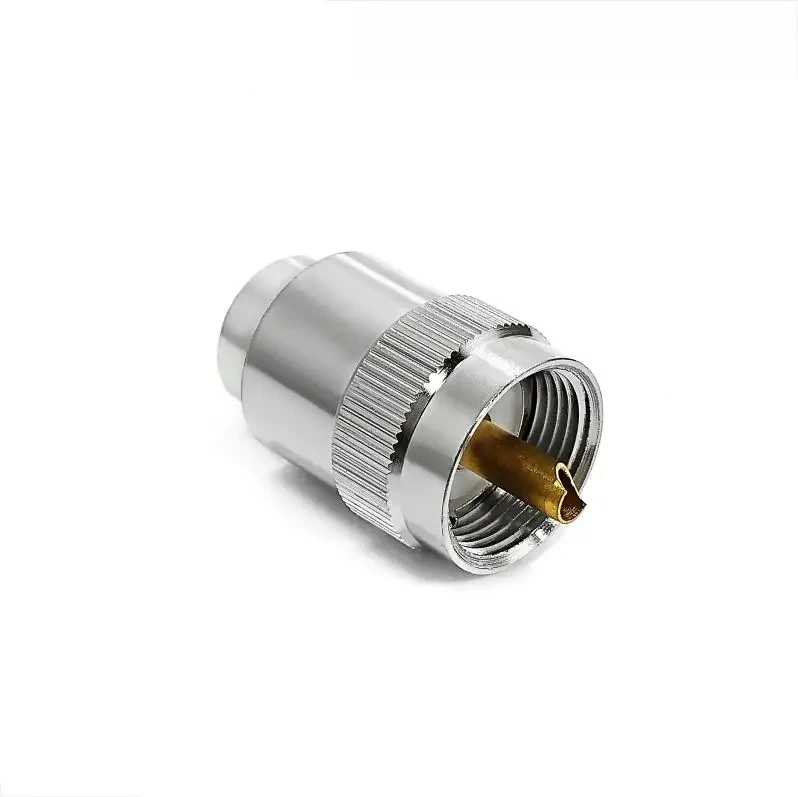 Male Straight Twist-On Type UHF SL16 PL259 Connector Solder For LMR400 RG8 H-1000 Cable factory