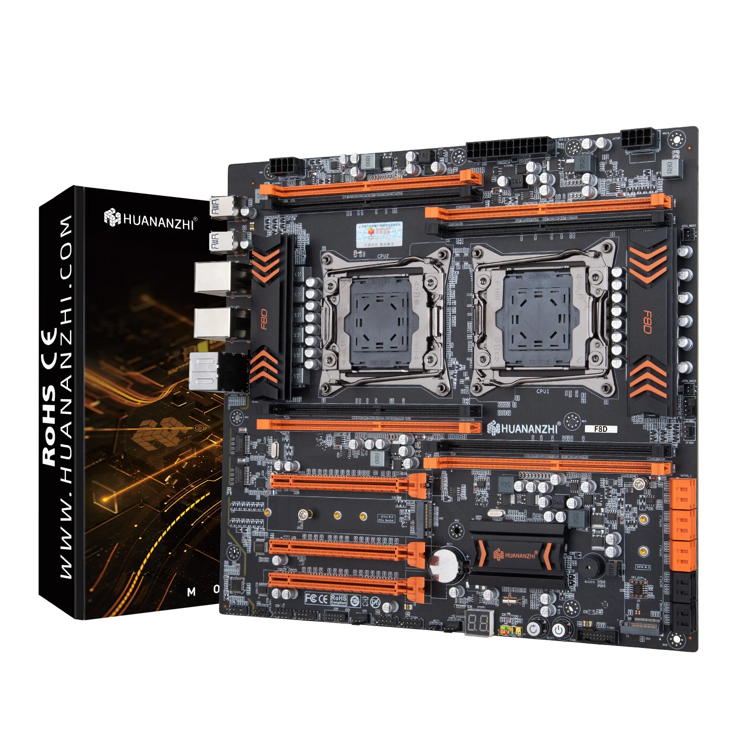 マザーボード Huanzhi X99-F8D XEON E5 2696V3 x2 36C72T HUANANZHI X99 F8D PLUS LGA 2011-3 XEON X99 Motherboard with