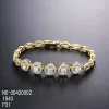 Or 14K plaqué + blanc