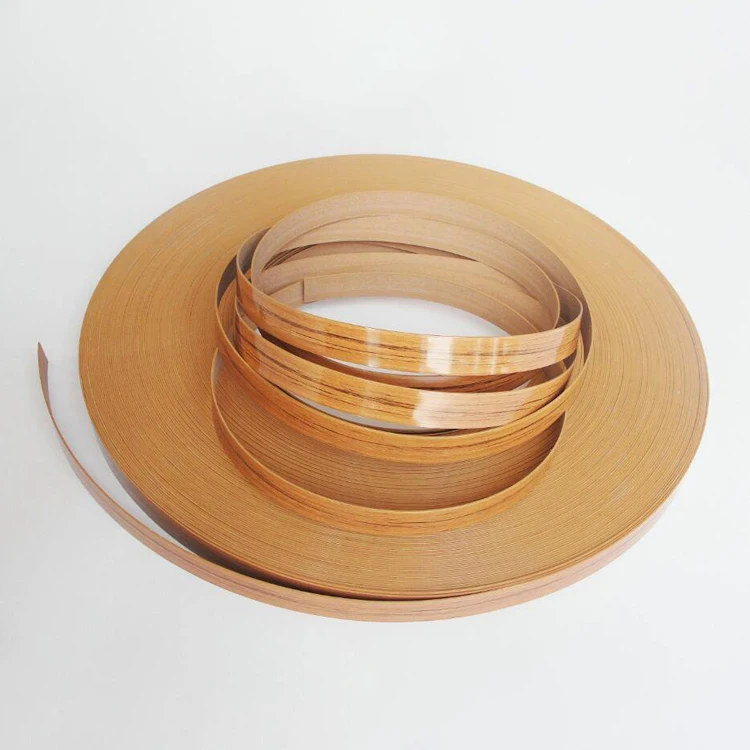 Flexible PVC Wood Grain Color Strip Rolls Melamine ABS Acrylic Edge Banding for Kitchen Cabinet Doors and Furniture Accessories
