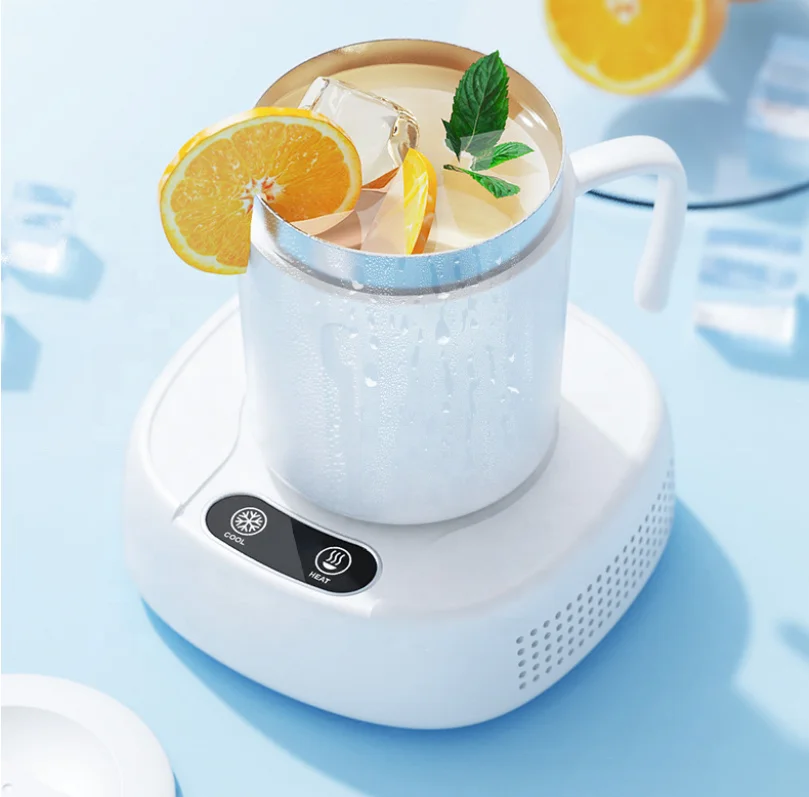 ハンドル付き急速冷却カップクーラー・ヒーター スマート2-in-1飲料冷却加温セット タッチコントロール付き コーヒー・お茶・ビール用 5