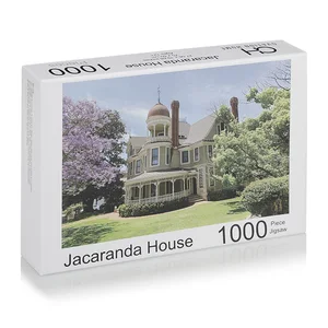 China Manufacturer Customized OEM Jacaranda House Jigsaw Paper Puzzle 1000 Piece Jigsaw Puzzle for Adult