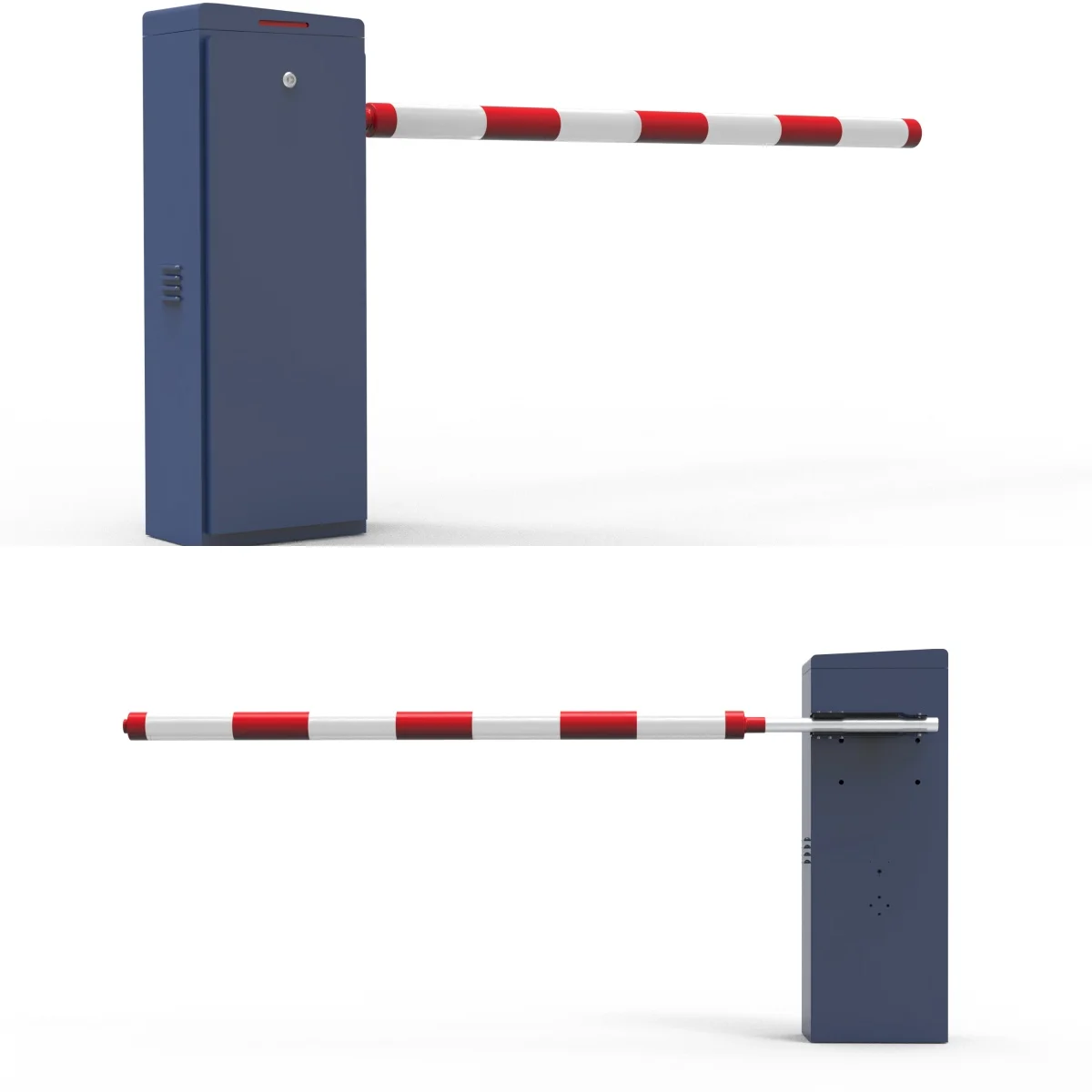 Servo-Driven LPR Parking Gate with LCD D