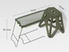 Mesa verde militar + 1 silla