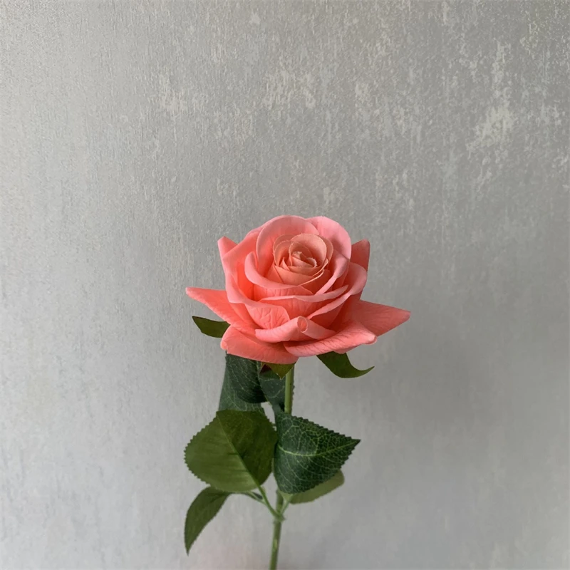 Real Touch Artificial Flower Roses Wedding Decoration Rose Latex Roses