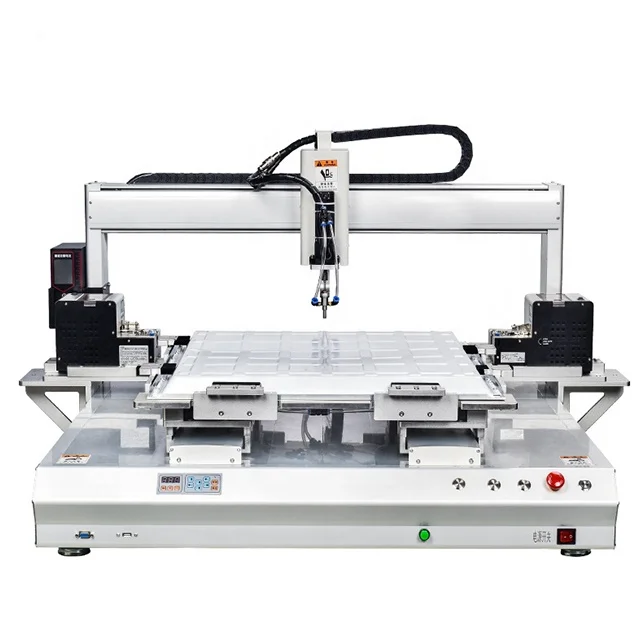 Automatic LED panel light screw locking assembly robot machine