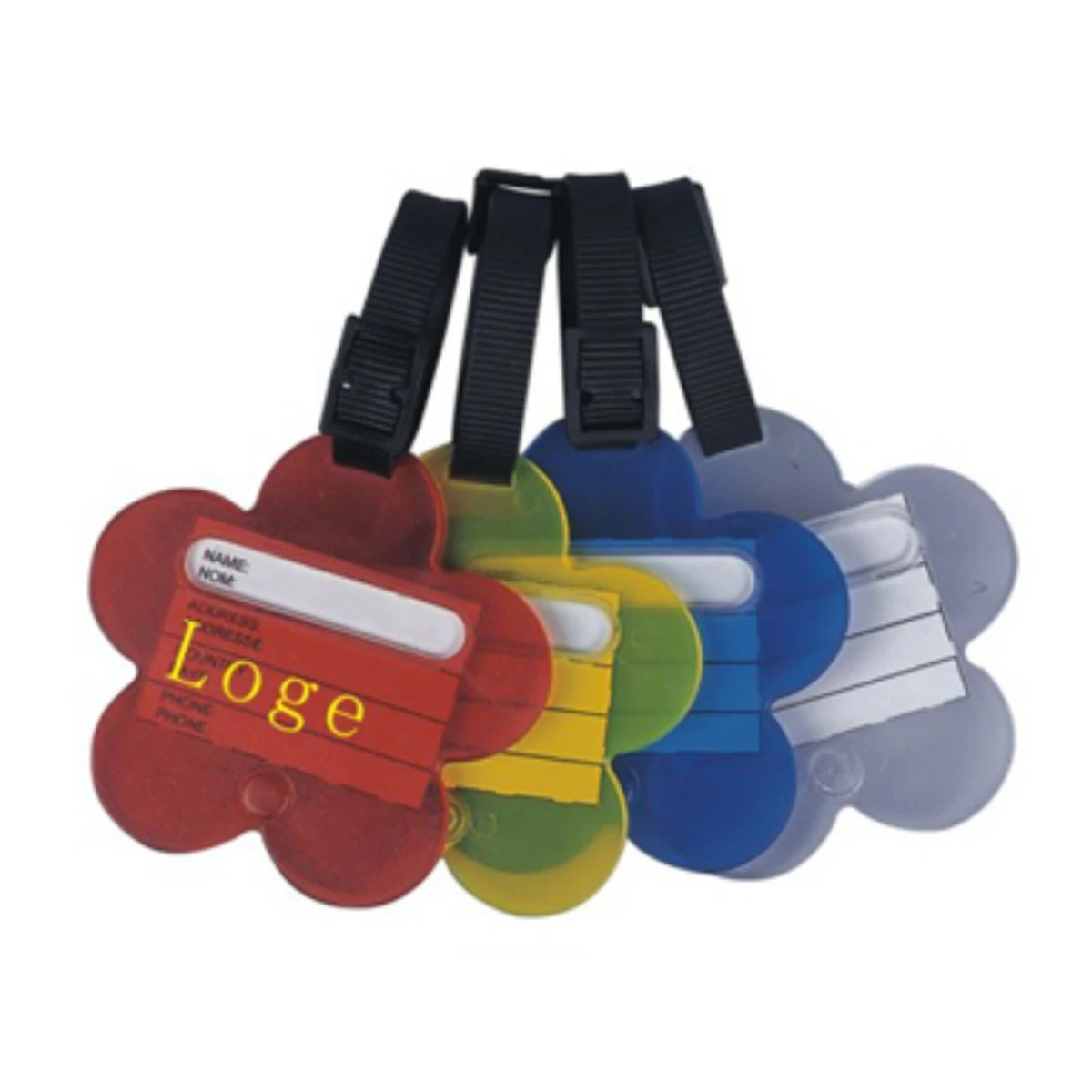 Travel Accessories Suitcase Shaped Plastic Luggage Connector Name Tags