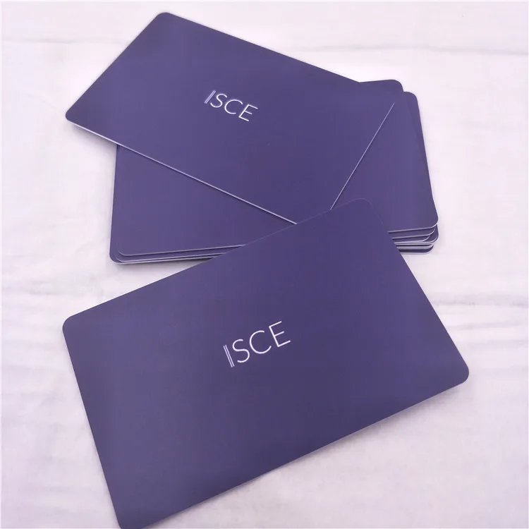 Navy Blue Digital NFC Business Card with 13.56MHz Frequency and RFID Communication Interface Printed Design