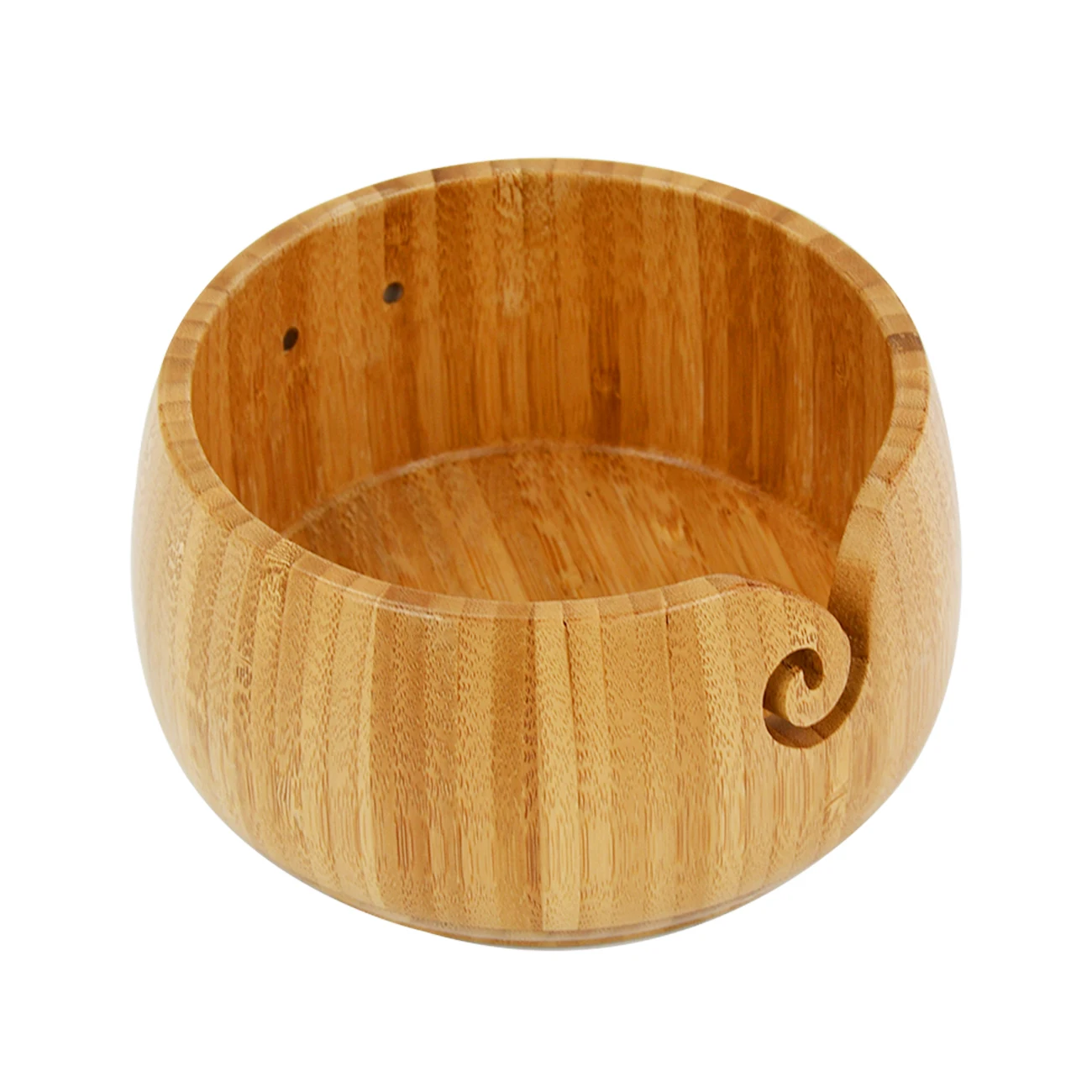 Wooden Bamboo Yarn Bowl For Crochet,Knitting Bowls For Yarn Storage