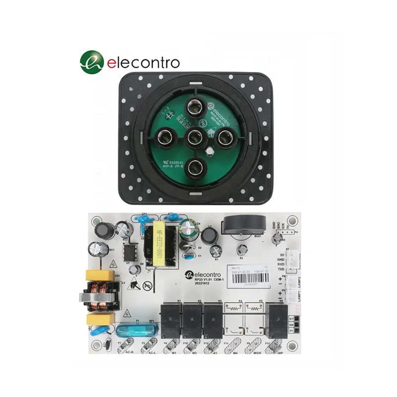 Electronic Touch 5-Key PCB Kitchen Cooker Hood PCBA Switch Control Panel