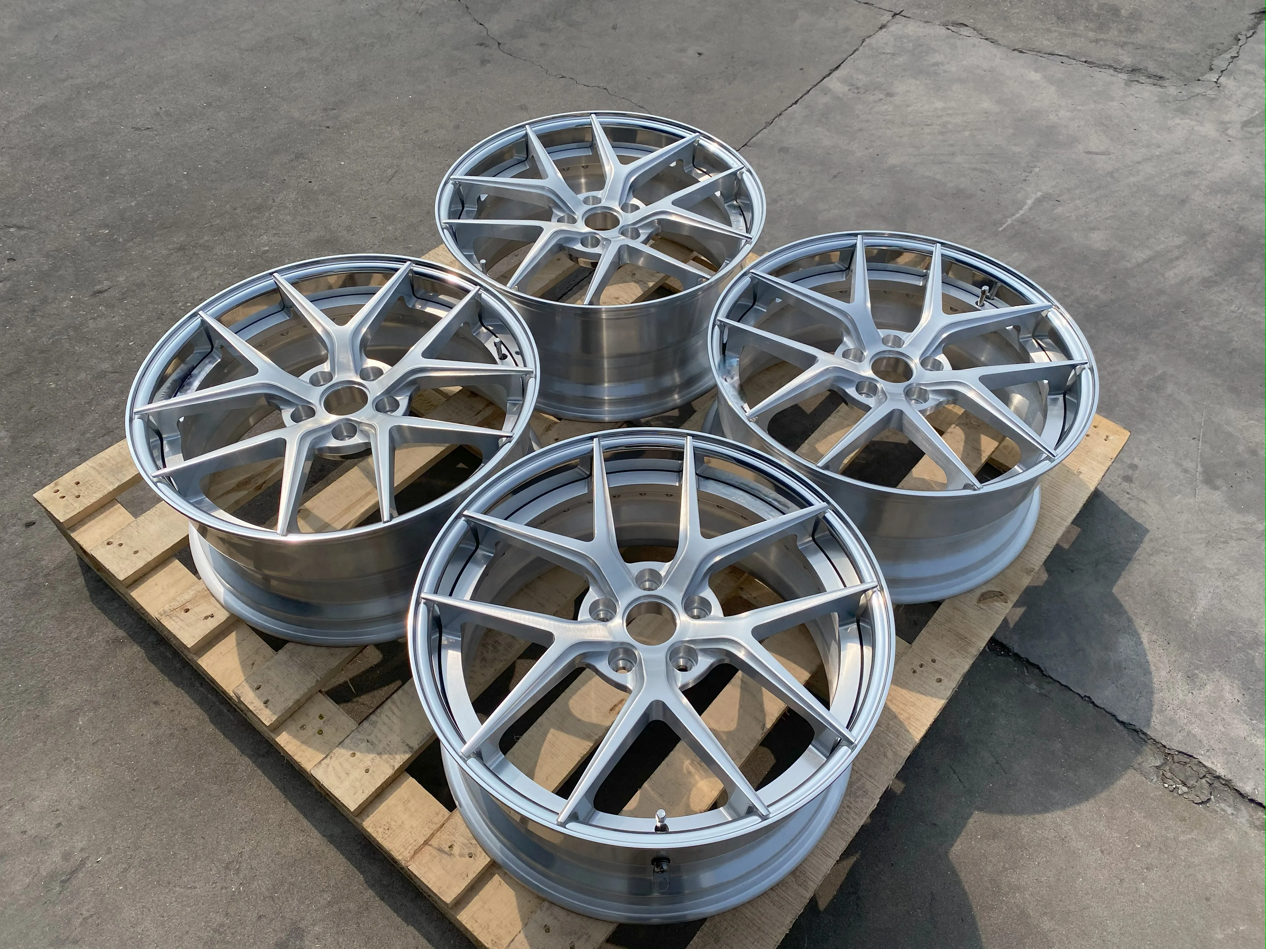 2 piece shiny barrel brushed face custom aluminum alloy forged wheels 16 17 18 19 20 21 22 23 24 inch 5x112 5x114.3 5x120